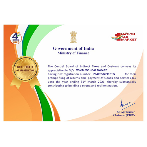 GST APPRECIATION FROM GOVT OF INDIA